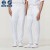 스판덱스 전체 허리 밴드 위생복 바지/화이트(남녀공용)-P-112