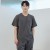 남성 크루넥 사이드포켓 스크럽 티셔츠/그레이-ET-103M-2